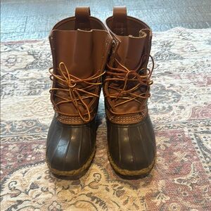 L.L. Bean Brown Rain & Snow Boots Waterproof Leather